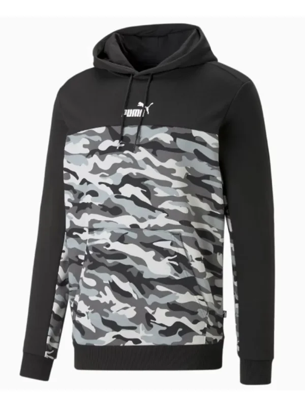 Moletom Puma Camuflado - Preto